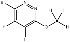 3-Bromo-6-methoxypyridazine-d5 Struktur