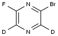 2-Bromo-6-fluoropyrazine-d2 Struktur