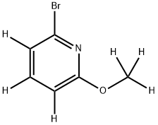 2-Bromo-6-methoxypyridine-d6 Struktur