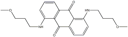 1,5-bis[(3-methyloxypropyl)amino]-9,10-anthracenedione Struktur