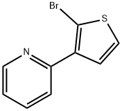 2-Bromo-3-(2-pyridyl)thiophene Struktur