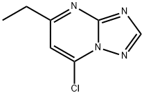 7-chloro-5-ethyl[1,2,4]triazolo[1,5-a]pyrimidine Struktur