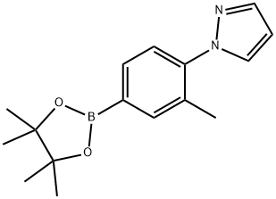 3-Methyl-4-(1H-pyrazol-1-yl)phenylboronic acid pinacol ester Struktur