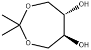 1,3-Dioxepane-5,6-diol, 2,2-dimethyl-, (5S,6S)- Struktur