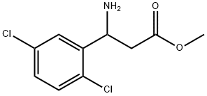 METHYL 3-AMINO-3-(2,5-DICHLOROPHENYL)PROPANOATE Struktur