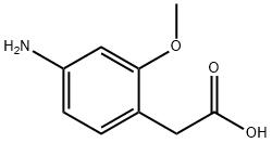 1-(4-Amino-2-methoxy-phenyl)-acetic acid Struktur