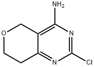 2-chloro-5H,7H,8H-pyrano[4,3-d]pyrimidin-4-amine Struktur