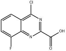 4-chloro-8-fluoroquinazoline-2-carboxylic acid Struktur