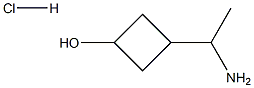 3-(1-aminoethyl)cyclobutan-1-ol hydrochloride Struktur