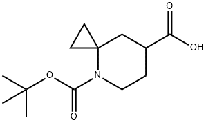 4-(tert-butoxycarbonyl)-4-azaspiro[2.5]octane-7-carboxylic acid Struktur