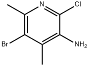 5-bromo-2-chloro-4,6-dimethylpyridin-3-amine Struktur