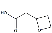 2-(oxetan-2-yl)propanoic acid Struktur