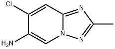 7-chloro-2-methyl-[1,2,4]triazolo[1,5-a]pyridin-6-amine Struktur