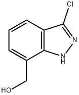 (3-Chloro-1H-indazol-7-yl)-methanol Struktur