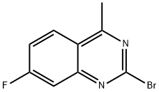 2-bromo-7-fluoro-4-methylquinazoline Struktur