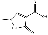 1H-Pyrazole-4-carboxylic acid, 2,3-dihydro-1-methyl-3-oxo- Struktur