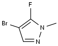 4-BROMO-5-FLUORO-1-METHYL-1H-PYRAZOLE Struktur