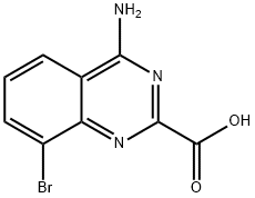 4-amino-8-bromoquinazoline-2-carboxylic acid Struktur