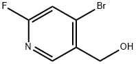 3-Pyridinemethanol, 4-bromo-6-fluoro- Struktur