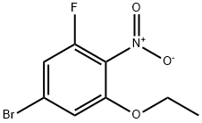 1-Bromo-3-ethoxy-5-fluoro-4-nitrobenzene Struktur