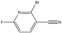 2-bromo-6-fluoropyridine-3-carbonitrile Struktur