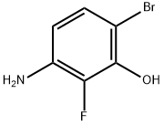 4-Bromo-2-fluoro-3-hydroxyaniline Struktur