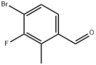 4-Bromo-3-fluoro-2-methylbenzaldehyde Struktur