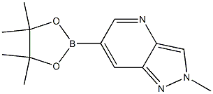 2-methyl-6-(tetramethyl-1,3,2-dioxaborolan-2-yl)-2H-pyrazolo[4,3-b]pyridine Struktur