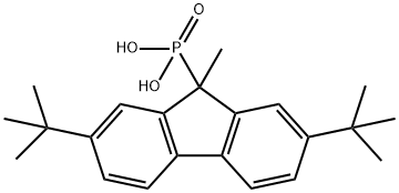 (2,7-di-tert-butyl-9-methyl-9H-fluoren-9-yl)phosphonic acid Struktur