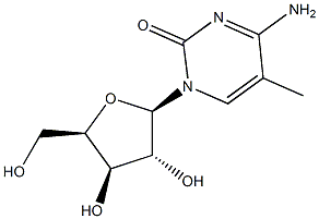 1-(BETA-D-Xylofuranosyl)-5-methylcytosine Struktur