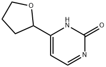 4-(tetrahydrofuran-2-yl)pyrimidin-2-ol Struktur