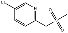 5-chloro-2-(methanesulfonylmethyl)pyridine Struktur