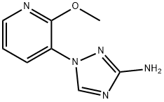 1-(2-methoxypyridin-3-yl)-1H-1,2,4-triazol-3-amine Struktur