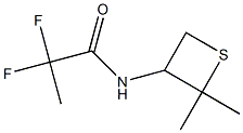 N-(2,2-dimethylthietan-3-yl)-2,2-difluoropropanamide Struktur