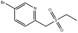 5-bromo-2-[(ethanesulfonyl)methyl]pyridine Struktur