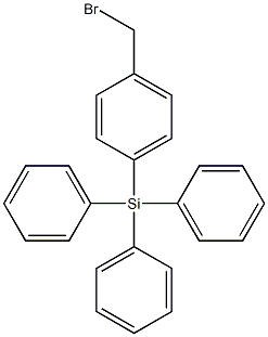 [4-(bromomethyl)phenyl]triphenylsilane Struktur