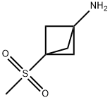 3-methanesulfonylbicyclo[1.1.1]pentan-1-amine Struktur