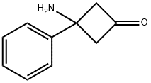 3-amino-3-phenylcyclobutan-1-one Struktur