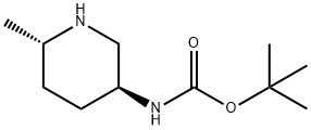 N - [(3S,6S)-6-甲基哌啶-3-基]氨基甲酸叔丁酯 結(jié)構(gòu)式