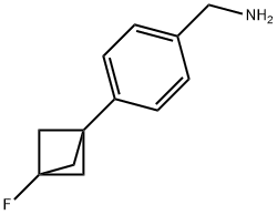 (4-(3-Fluorobicyclo[1.1.1]pentan-1-yl)phenyl)methanamine Struktur