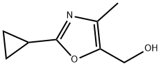 (2-cyclopropyl-4-methyloxazol-5-yl)methanol Struktur