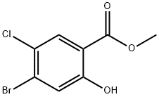 methyl 4-bromo-5-chloro-2-hydroxybenzoate Struktur