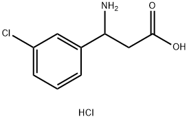 3-AMINO-3-(3-CHLOROPHENYL)PROPANOIC ACID HCl Struktur