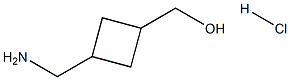 [3-(aminomethyl)cyclobutyl]methanol hydrochloride Struktur