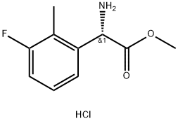 METHYL(2S)-2-AMINO-2-(3-FLUORO-2-METHYLPHENYL)ACETATE HYDROCHLORIDE Struktur