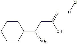 (3S)-3-amino-3-cyclohexylpropanoic acid hydrochloride Struktur