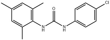 N-(4-chlorophenyl)-N'-mesitylurea Struktur