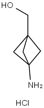 (3-aminobicyclo[1.1.1]pentan-1-yl)methanol hydrochloride Struktur