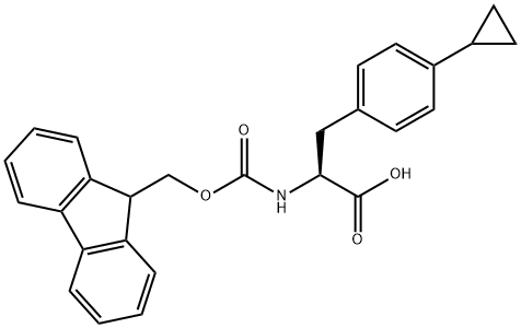 N-Fmoc-4-Cyclopropyl-L-phenylalanine Struktur