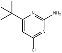 2-Amino-4-chloro-6-(tert-butyl)pyrimidine Struktur